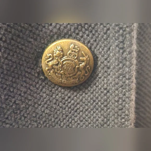 Banana Republic Factory Navy Blue Knit Academy Blazer Size 0 - Picture 6 of 10